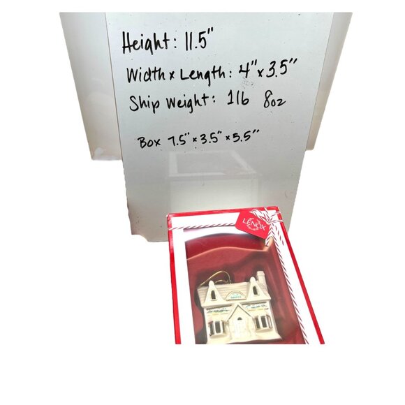 Lenox Christmas Village Toy Shoppe Ornament 3.25" Porcelain Lit Decoration NIB - Picture 12 of 12